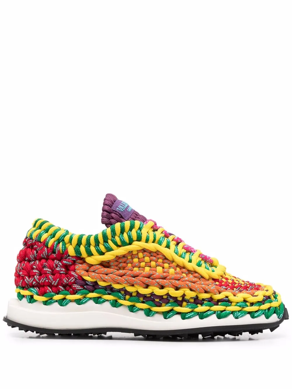 Valentino Garavani crochet low-top sneakers Yellow