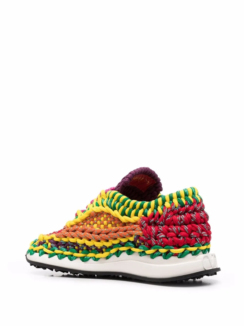 Valentino Garavani crochet low-top sneakers Yellow