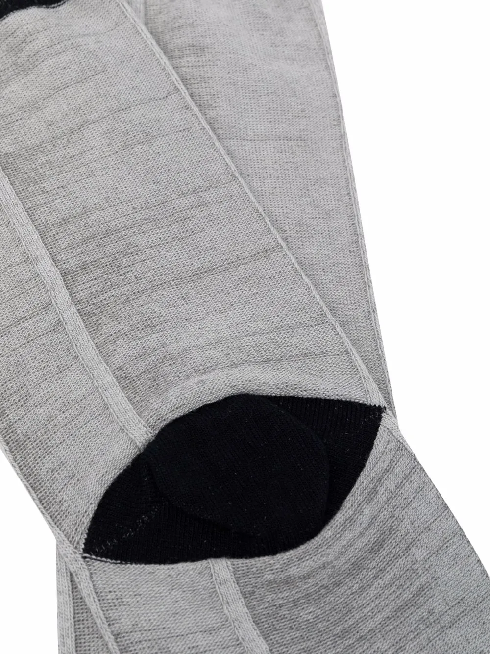 Homme Plissé Issey Miyake Sokken met geribbeld detail - Grijs