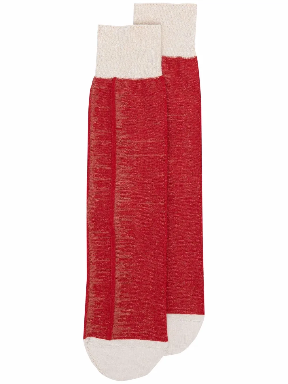 

Homme Plissé Issey Miyake calcetines ajustados con diseño color - Rojo