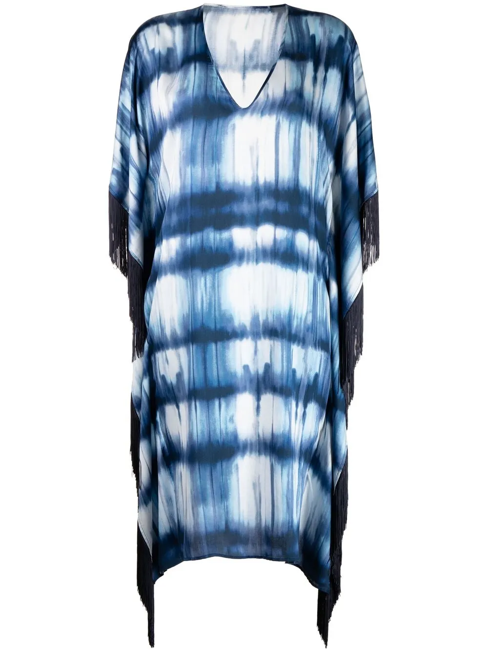 

Lisa Von Tang vestido tipo caftán con estampado tie-dye - Azul