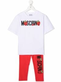 49%OFF！＜Farfetch＞ Moschino Kids ロゴ トラックスーツ - ホワイト画像