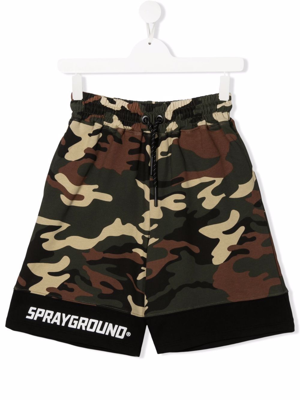 

sprayground kid shorts con estampado militar - Verde