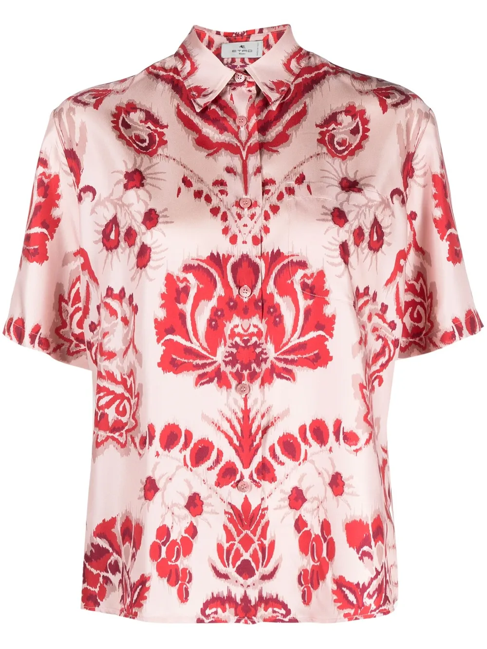 

ETRO camisa con estampado de tapiz - Rosado