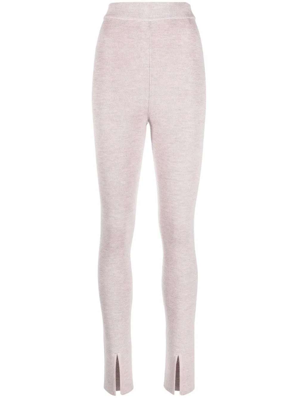 

Magda Butrym knitted front-slit leggings - Neutrals