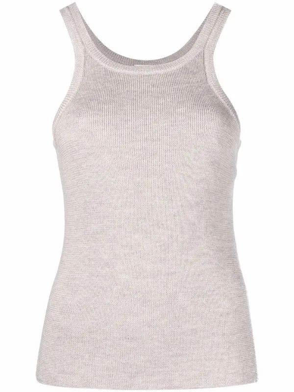 Magda Butrym Slim-fit Knit Tank Top in Neutrals