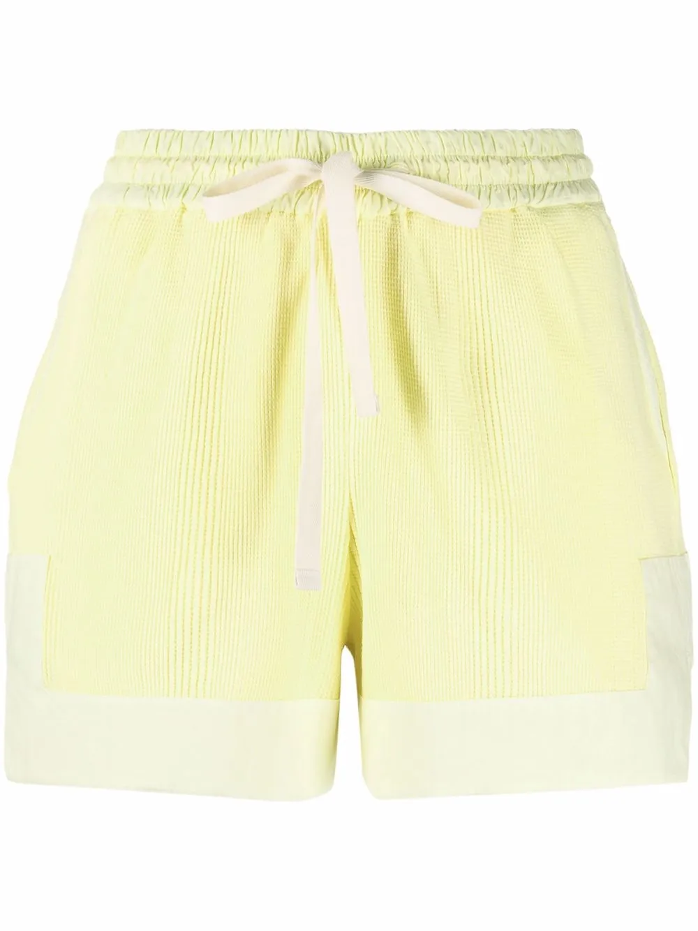 

Jil Sander shorts con cordones en la pretina - Amarillo