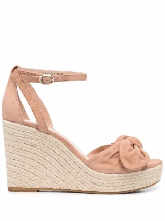 Kate Spade bow detail Wedge Sandals Farfetch