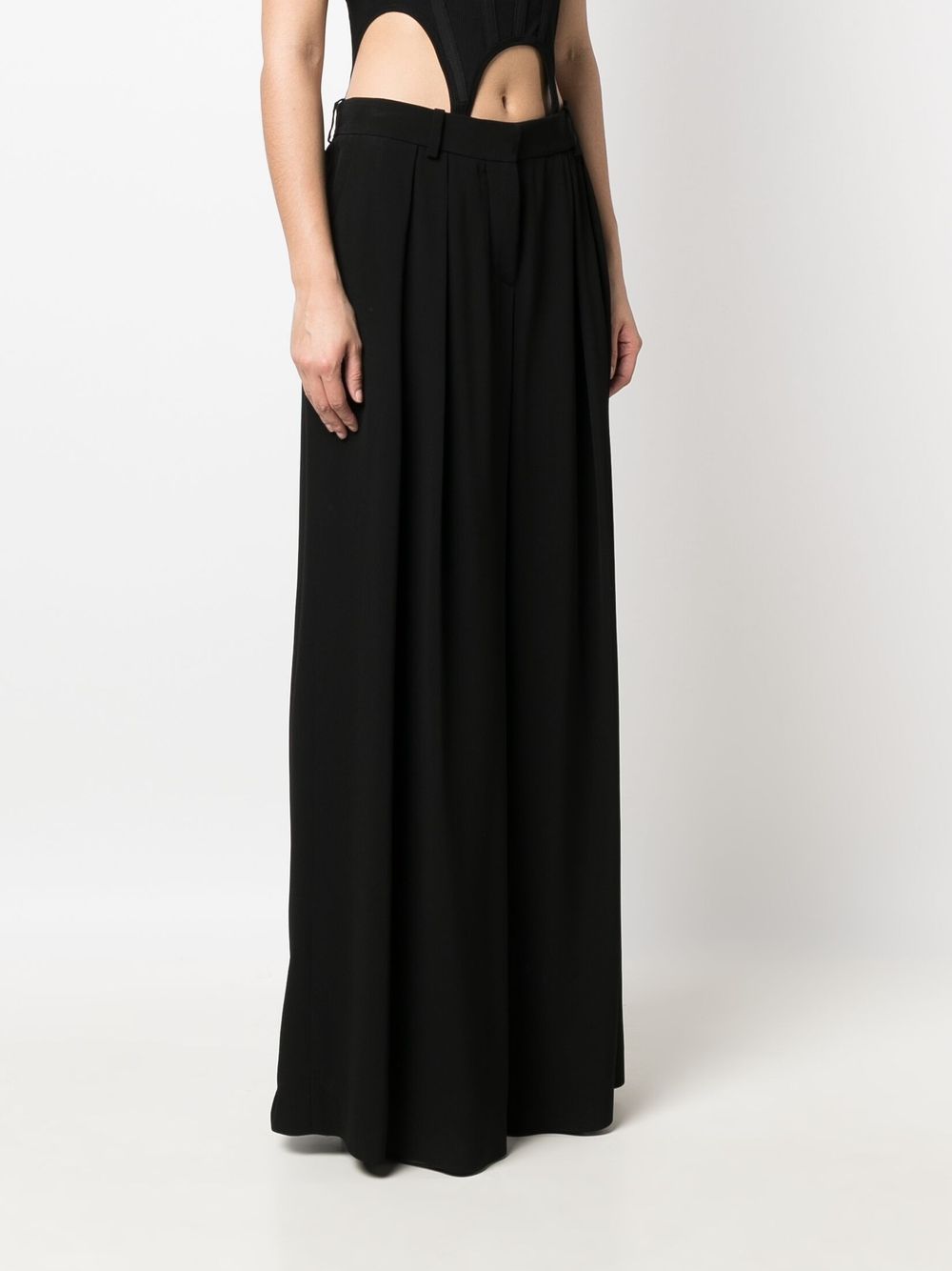 high-waisted palazzo pants