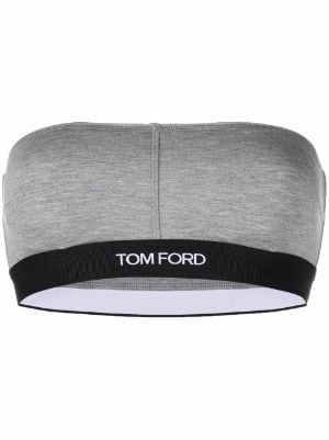 Tom Ford Logo Waistband Bra - Grey
