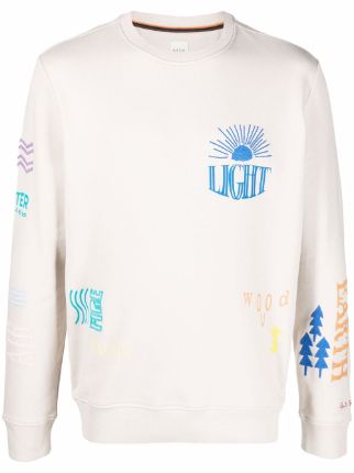 Paul Smith Elements Embroidered Sweatshirt Farfetch