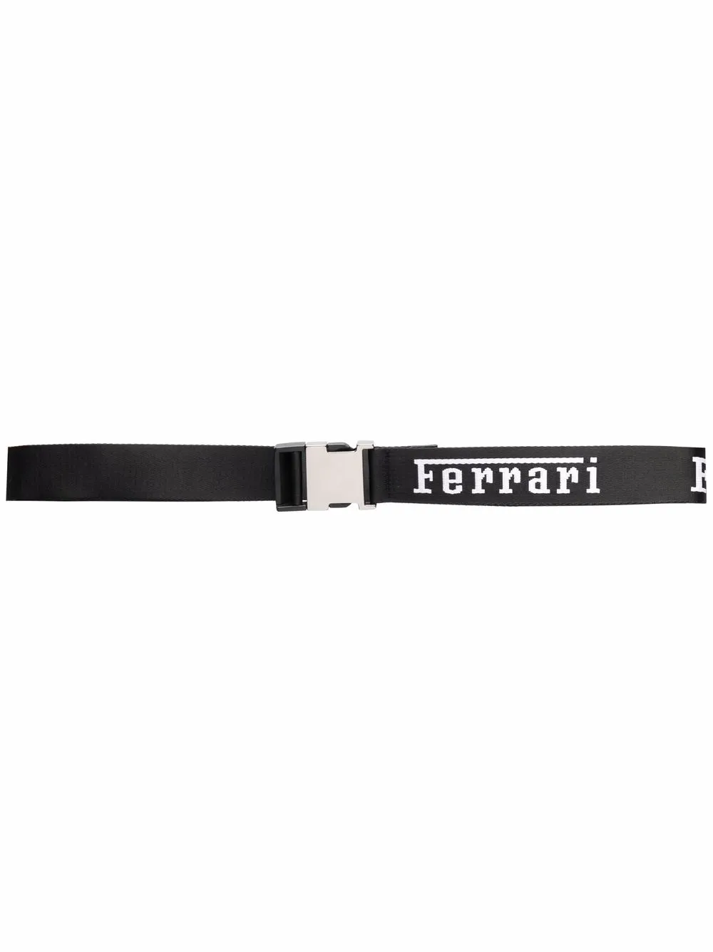

Ferrari cinturón con hebilla y logo - Negro