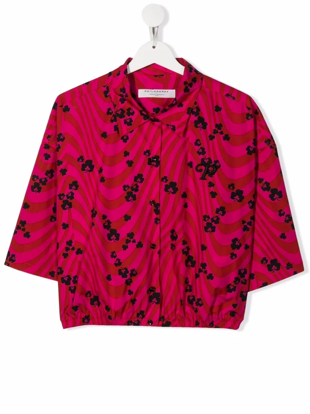 

Philosophy Di Lorenzo Serafini Kids camisa con estampado floral - D112 STAMPA