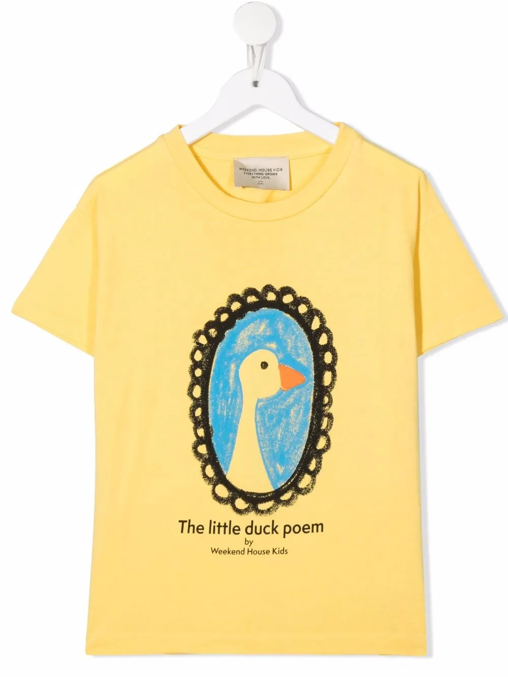 

Weekend House Kids. cotton graphic-print T-shirt - Yellow