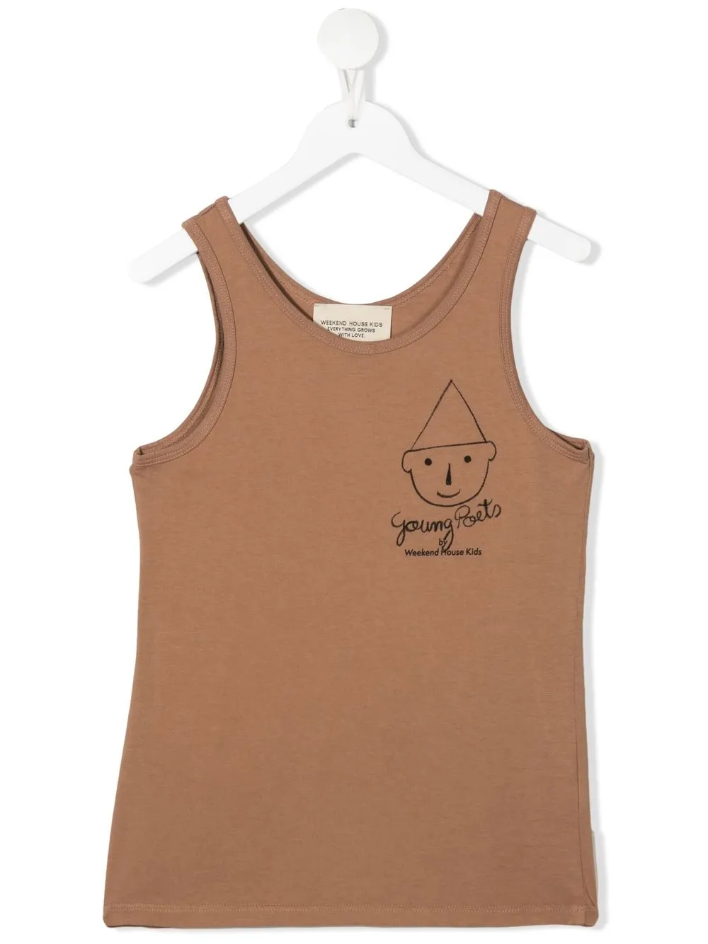

Weekend House Kids. graphic-print vest top - Brown