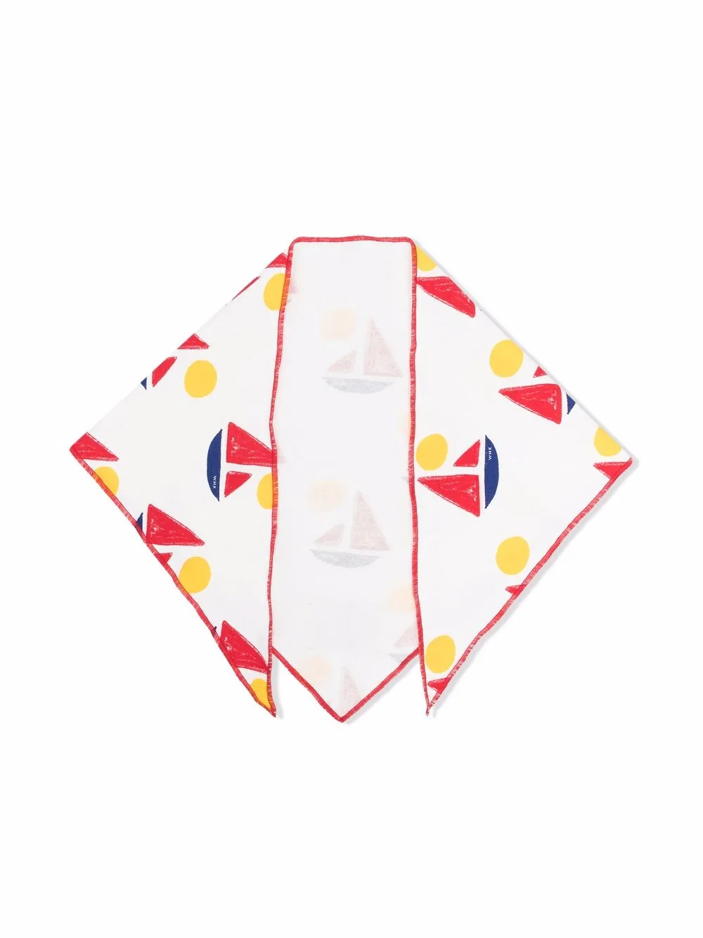 

Weekend House Kids. mascada con barcos estampados - Blanco