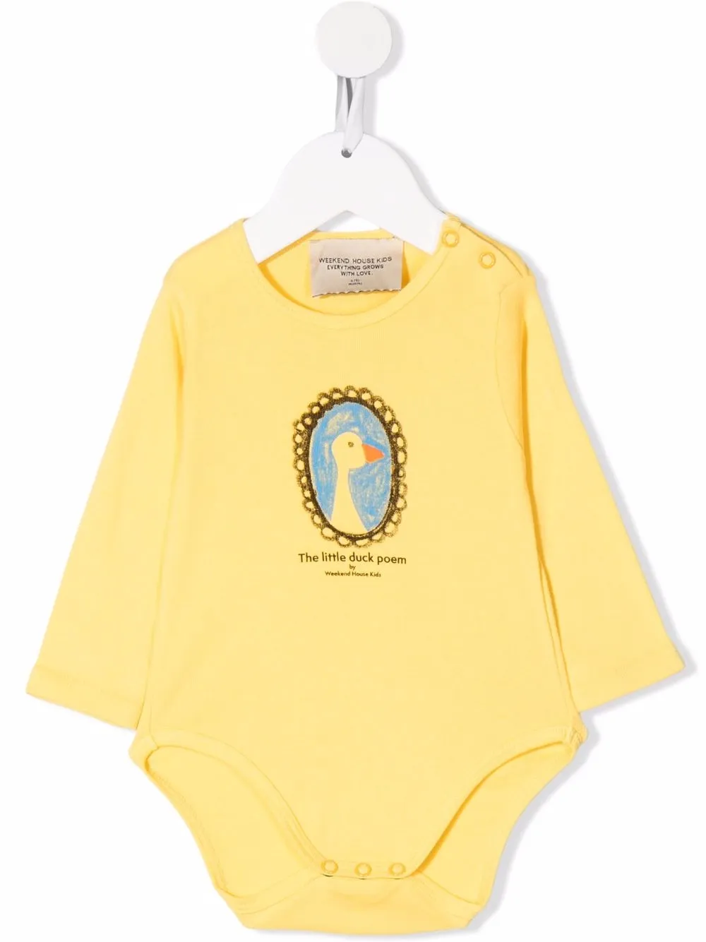 

Weekend House Kids. body con pato estampado - Amarillo