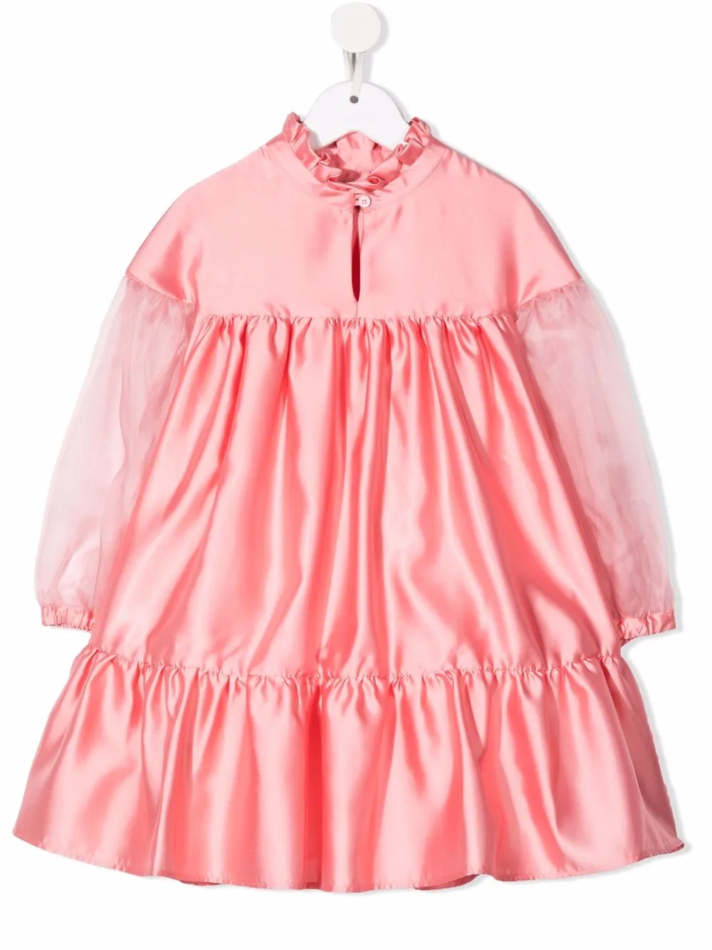 

Mi Mi Sol long-sleeve flared dress - Pink