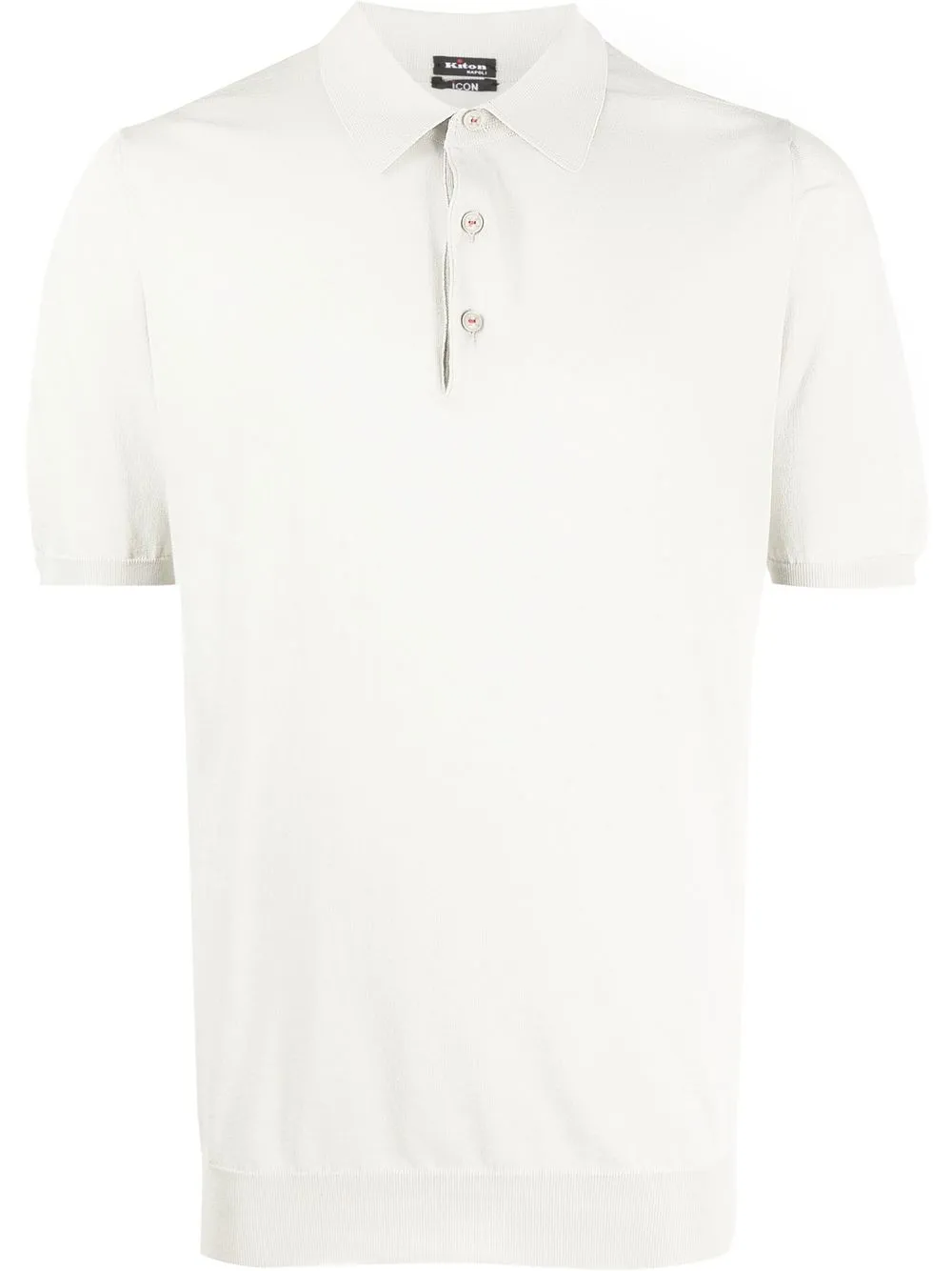 

Kiton playera tipo polo con botones - Gris