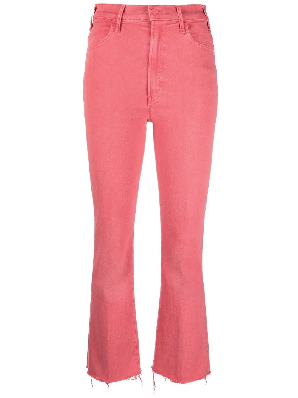 

MOTHER jeans capri de tiro alto - Rosado