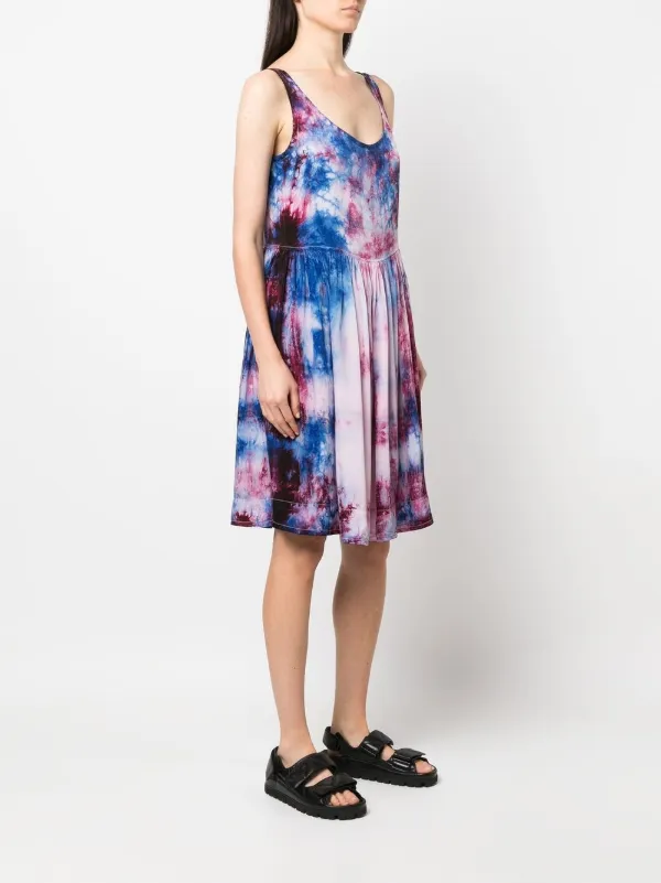 Tie dye sleeveless clearance dress