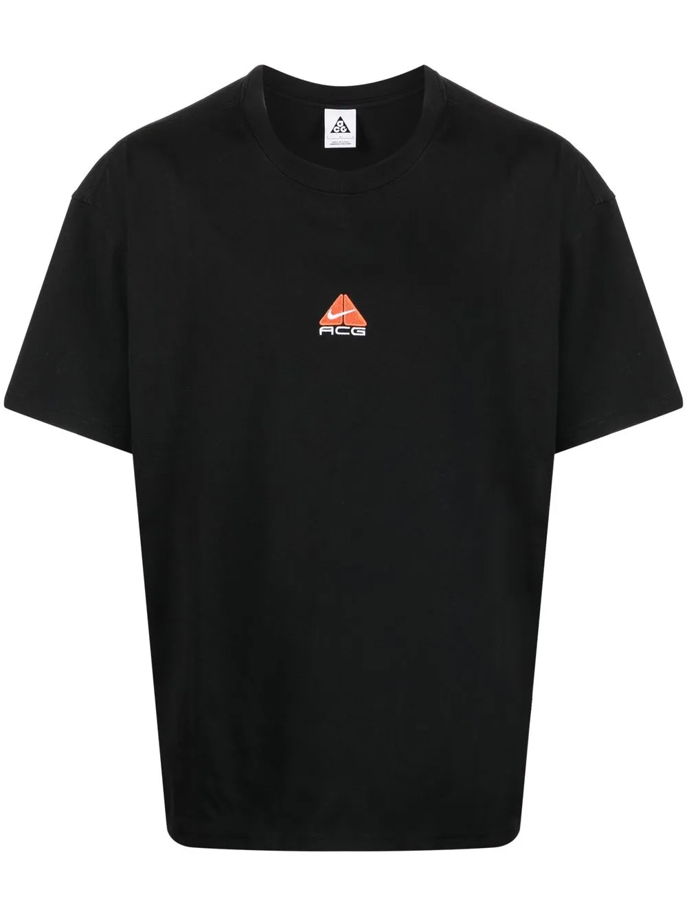 

Nike playera con logo Swoosh bordado - Negro