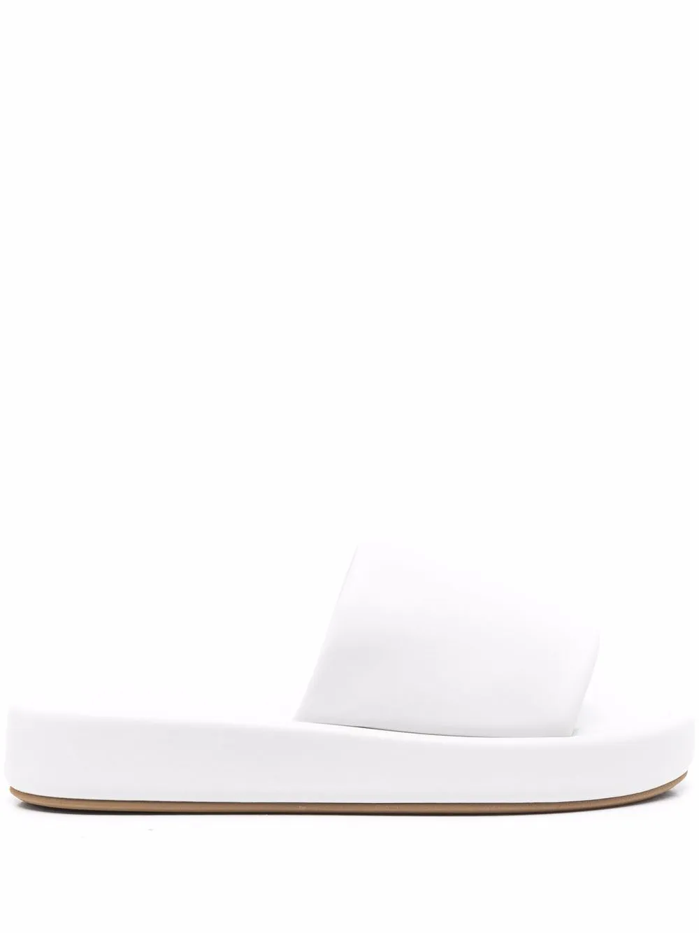 

Sergio Rossi slip-on leather sandals - White