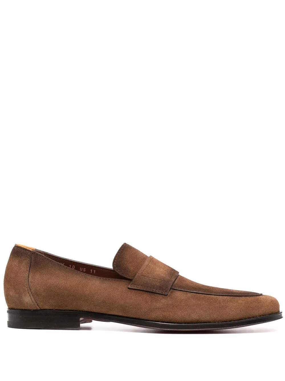 

Santoni mocasines estilo slip on - Marrón