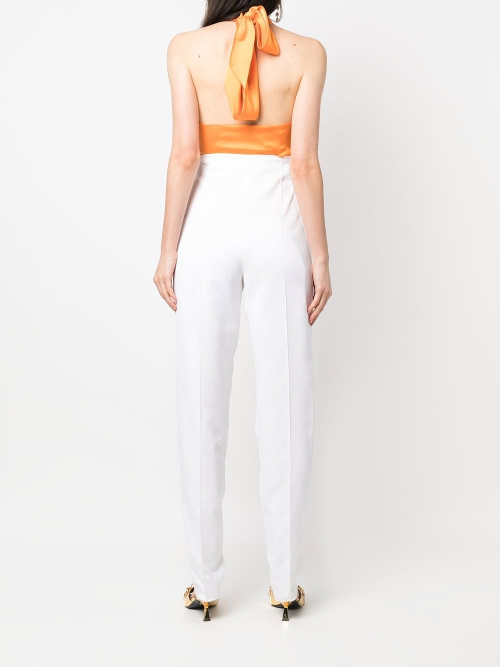 Versace 2000s high-waisted straight-legged trousers Women