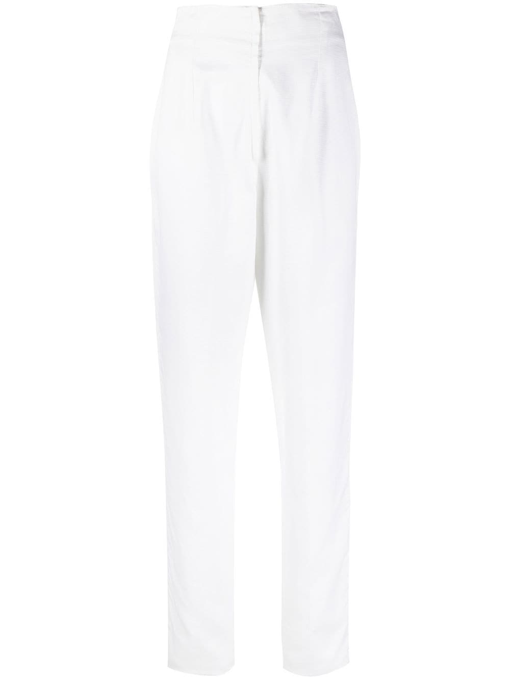 

Versace Pre-Owned pantalones rectos con tiro alto 2000 - Blanco