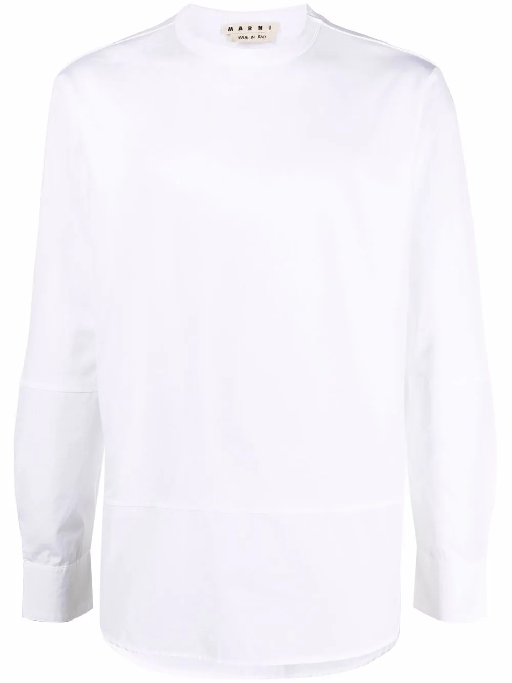 

Marni panelled round neck top - White