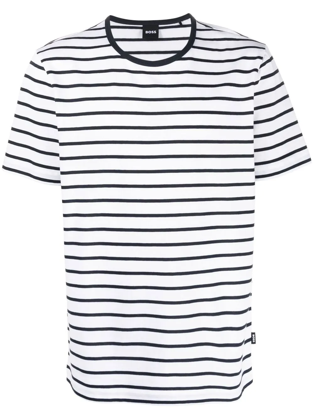 BOSS Camiseta com estampa de listras | Branco | Image 1