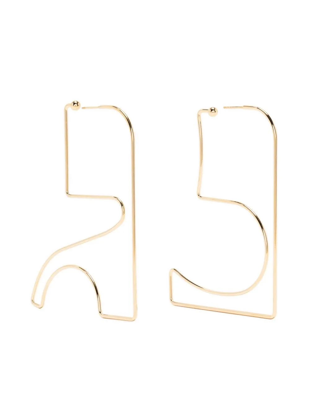 

Courrèges AC Maxi earrings - Gold