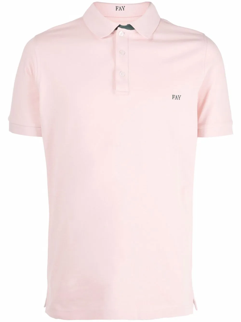 

Fay playera tipo polo con logo bordado - Rosado