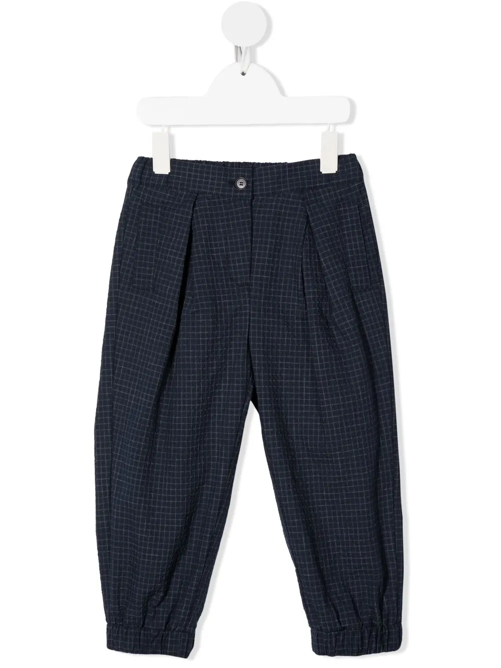 

Il Gufo check-print trousers - Blue