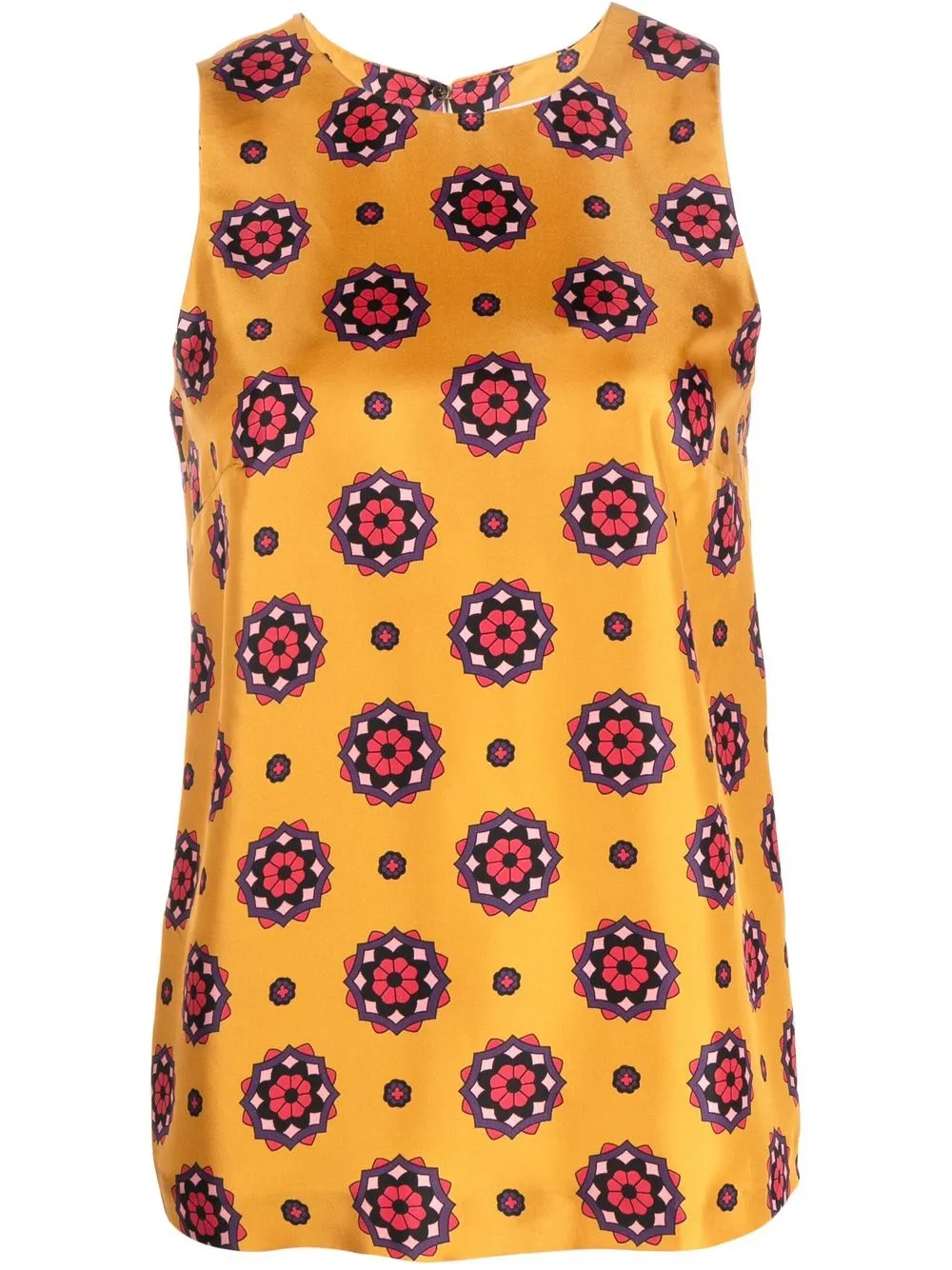 

Alberto Biani patterned silk blouse - Yellow