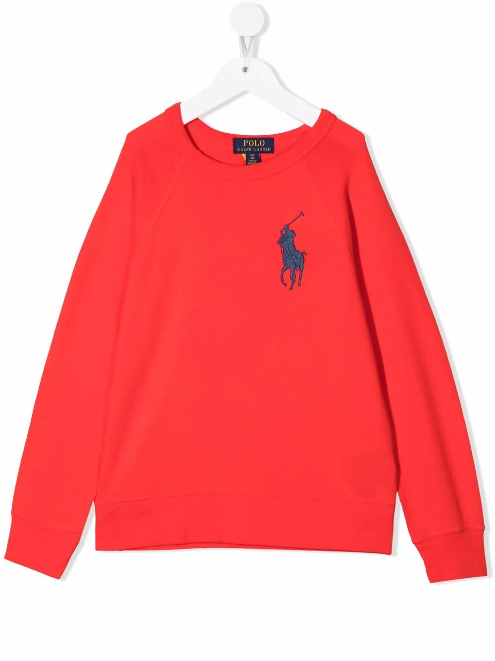 

Ralph Lauren Kids sudadera con parche del logo - Rojo