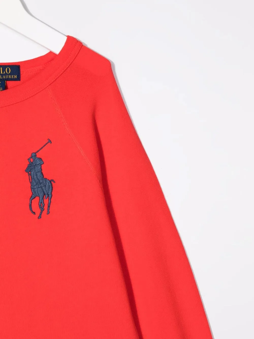  Polo Ralph Lauren Kids Logo-patch Crew Neck Sweatshirt - Red 