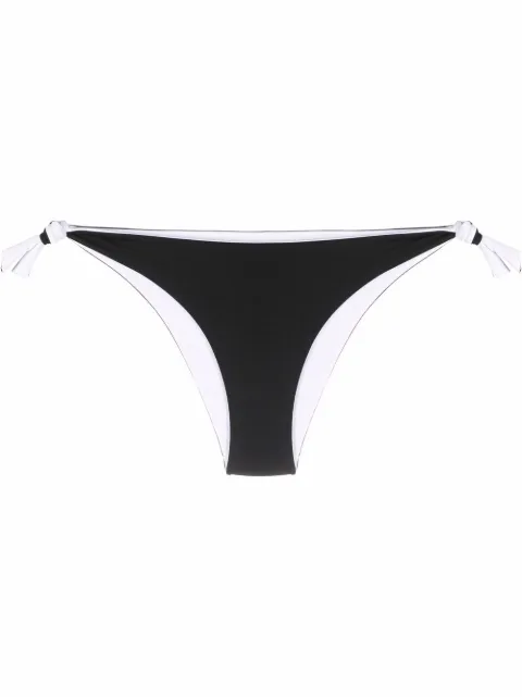 Fisico logo-patch knot-detail bikini bottoms