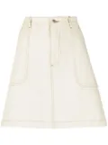 A.P.C. high-waisted A-line skirt - Neutrals