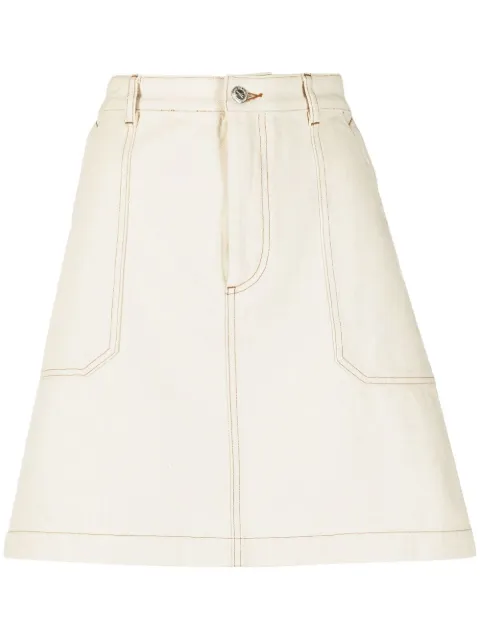 A.P.C. high-waisted A-line skirt