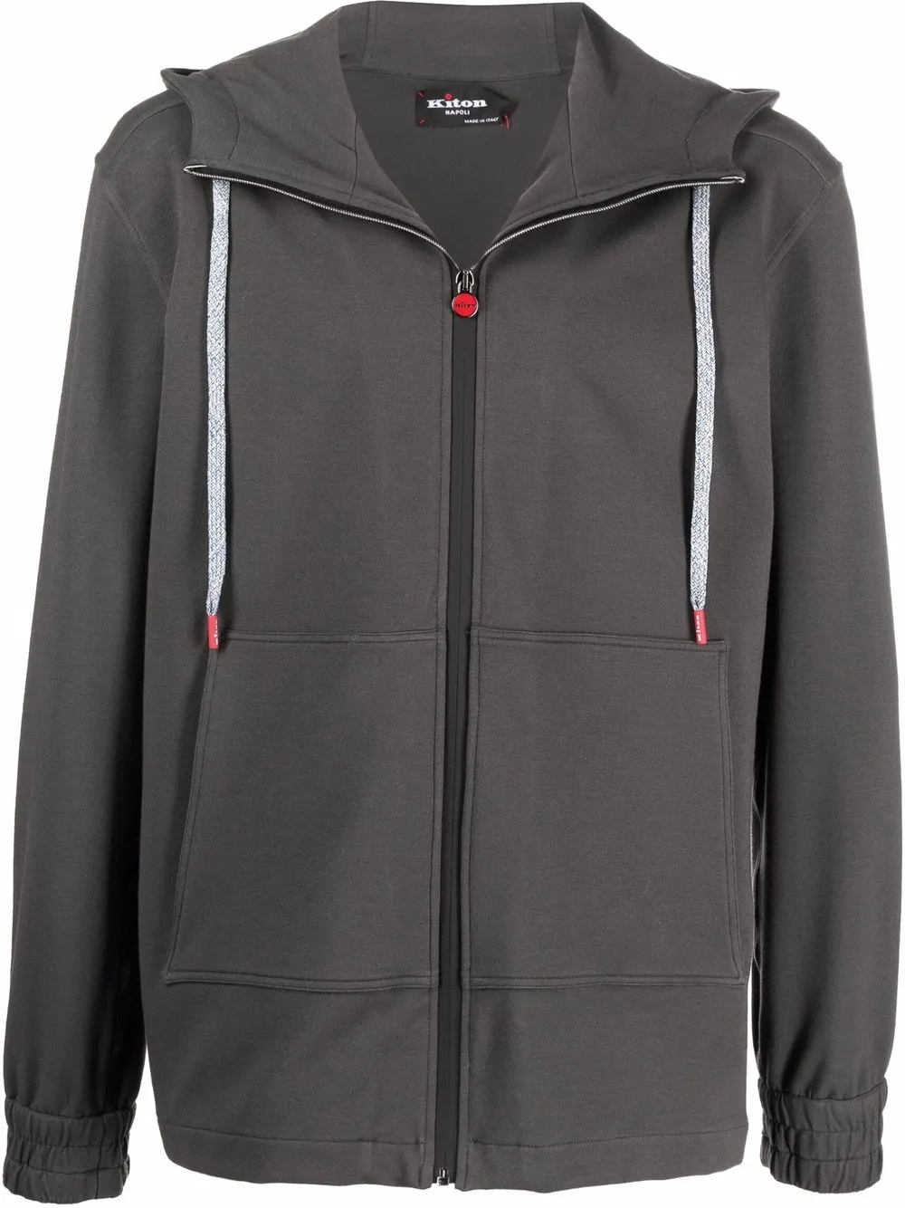 

Kiton hoodie con cierre - Gris