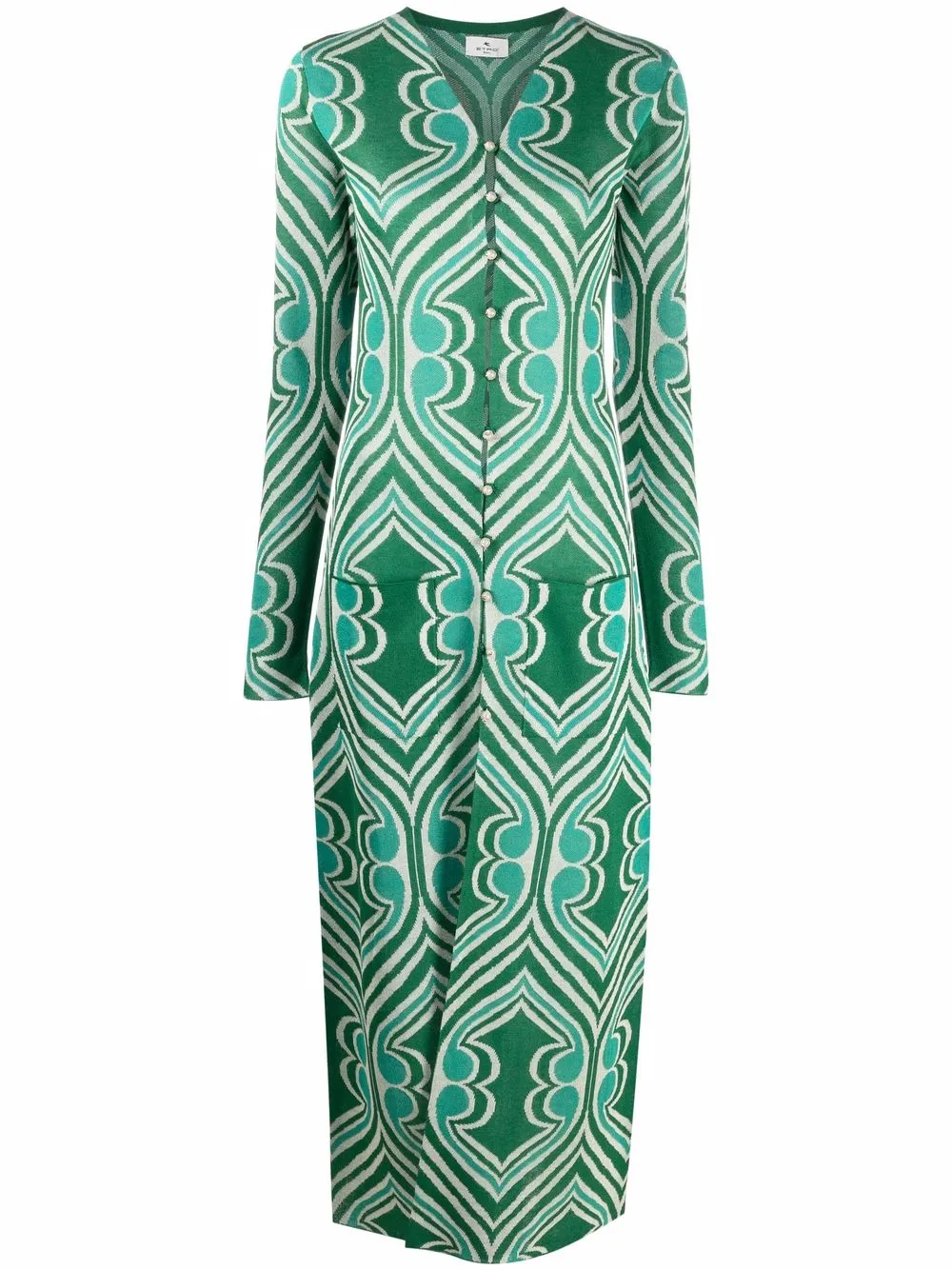 ETRO geometric-print Maxi Dress - Farfetch