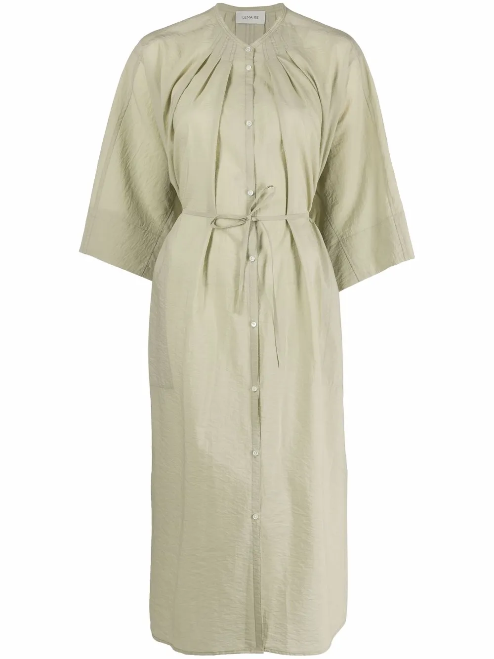 

Lemaire belted button-up midi dress - Green