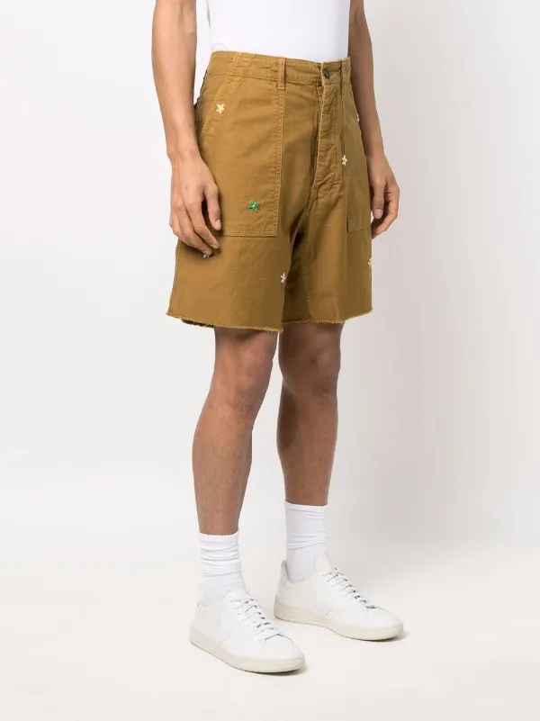 floral-appliqué Chino Shorts - Farfetch