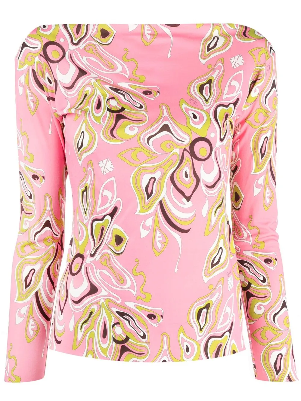 

PUCCI blusa con estampado Africana - Rosado