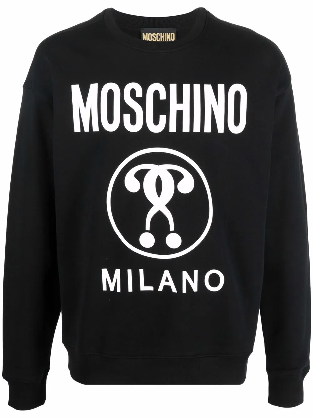 

Moschino sudadera con logo estampado - Negro