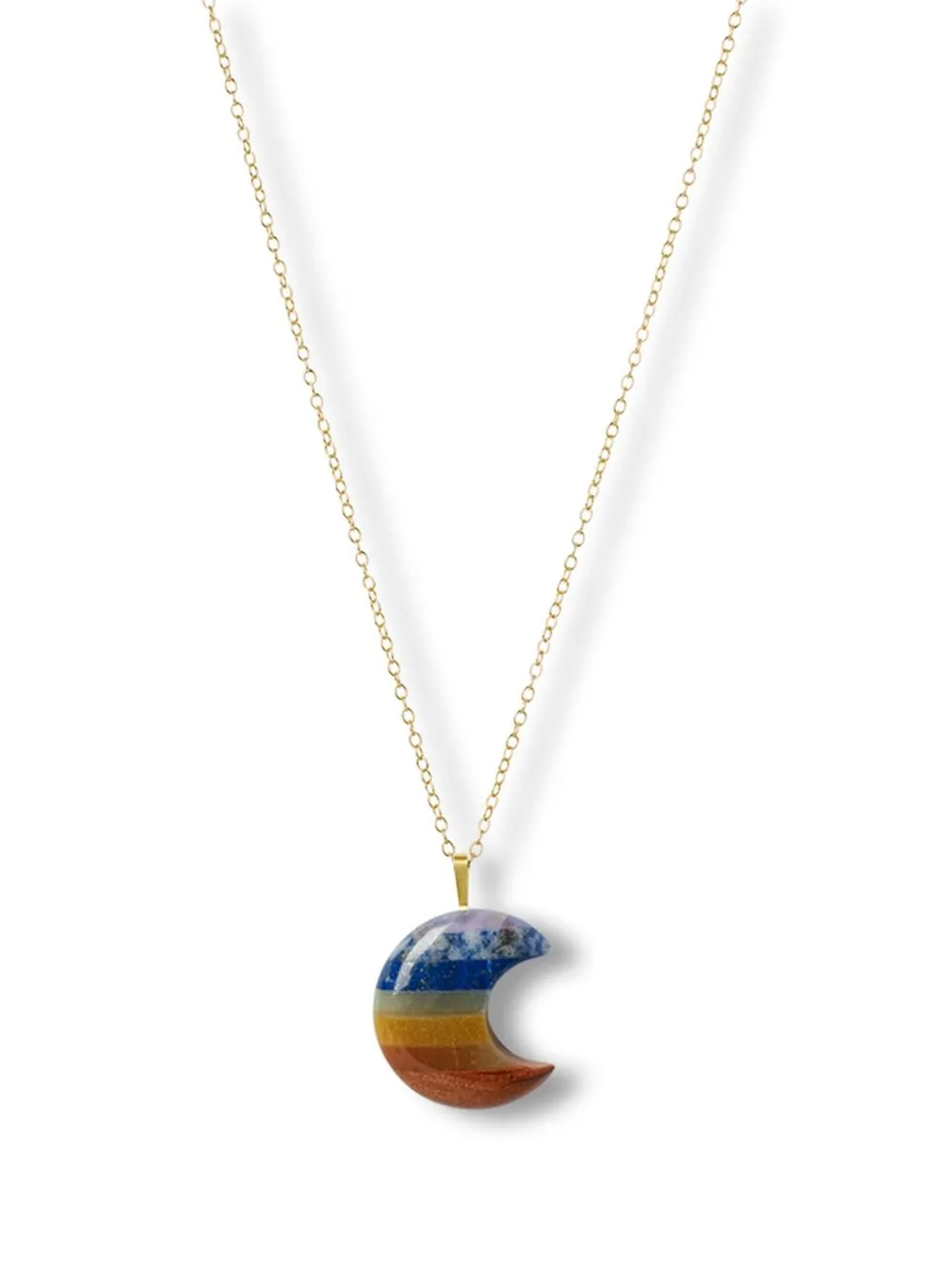 

THE ALKEMISTRY collar Iqra Heart en oro amarillo de 18kt con cristales - Dorado