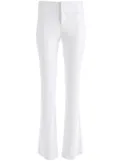 alice + olivia Olivia vegan-leather flared trousers - White