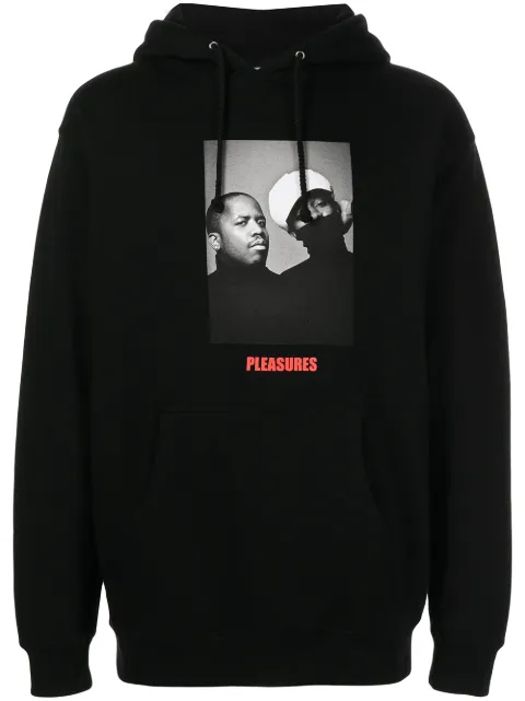 Pleasures graphic-print oversized hoodie